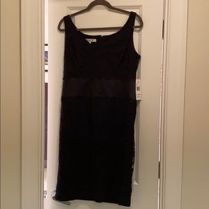 Black lace cocktail dress